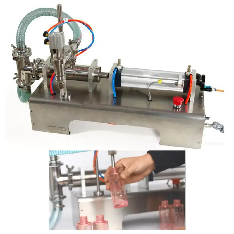 Single Nozzle Liquid Filling Machine 100-1000 ml, Semi-Automatic